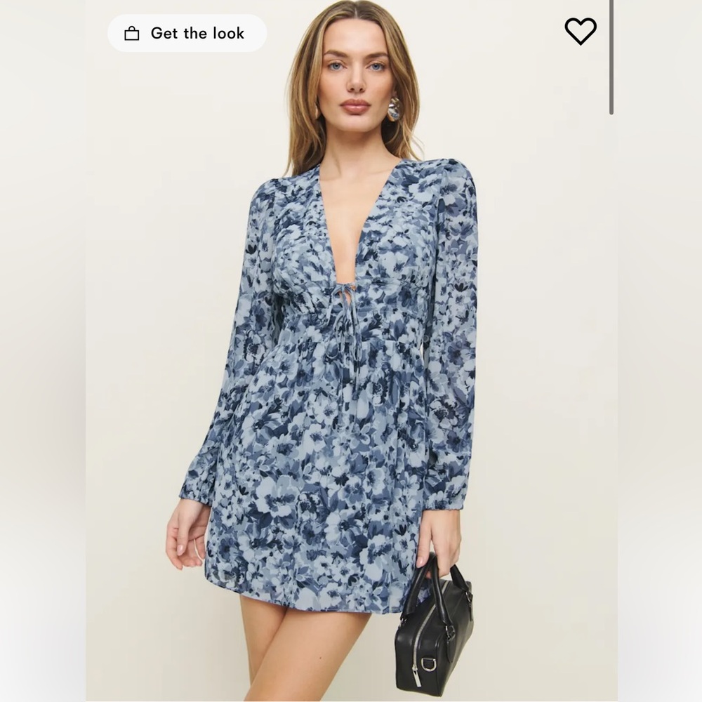 Reformation Tris Dress Blue - Size 6